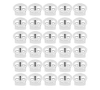 HEEPDD Blocchi del Cavo 30pcs in Lega di Zincola a Molla a Molla, Durevole Dispositivo di Fissaggio del Tappo a a a per Corridoi, Borse e Altro NAN (WHITE)
