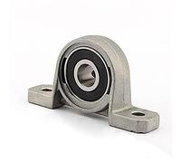 HEEPDD Blocco Cuscino con Cuscinetto a Sfera da 8 Mm, Due Alloggiamenti con Collare di Bloccaggio a Vite, Facile da Installare, Materiale in Lega di Zinco per Supporto Albero