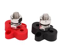 HEEPDD Blocco di Giunzione Terminale Batteria con Perno di Distribuzione dell'alimentazione Nylon Rame M10 48V per Automobilistico (M10 3/8 poll)