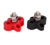 HEEPDD Blocco di Giunzione Terminale Batteria con Perno di Distribuzione dell'alimentazione Nylon Rame M10 48V per Automobilistico (M8 5/6 poll)