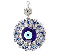 HEEPDD Blue Evil Eye, amuleto di Vetro Turco, benedizione di buona Fortuna, Ornamento da Appendere a Parete per Regali Decorativi per l'home Office