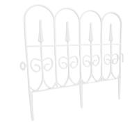 HEEPDD Bordo Decorativo per Recinzione da Giardino 5 Pezzi Recinzioni Decorative Decorative, Bordo Orizzontale Recinzione Ornamentale Pannelli di Confine da Giardino Antiruggine per Patio Esterno