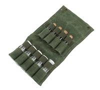 HEEPDD Borsa per Bottiglie, Borsa per Brocche da Esterno per Escursionismo, Materiale in Tela - Ideale per Conservare Condimenti per Campeggio e Barbecue - Dimensioni 14,8x7,7 Pollici (GREEN)