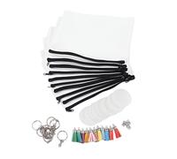 HEEPDD Borse per Cosmetici a Sublimazione da 10 Pezzi, Borse per Trucco in Tela con Cerniera, Perfette per Viaggiare e Organizzare gli Accessori da Donna