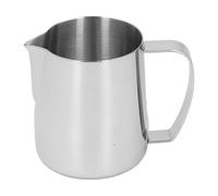 HEEPDD Brocca per Schiuma di Latte da 450 Ml in Acciaio Inossidabile, Tecnologia Durevole del Filo Metallico, Perfetta per gli Amanti del caffè e della Latte Art (SILVER)