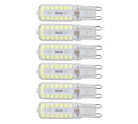 HEEPDD Bulbi a LED G9 Lampadina Dimmerabile a LED 6pcs 7w 360 ° Lampadina di Ricambio per Lampada per Mobili da Scrivania, Risparmio Energetico, Applicabile per la Lampada dell'armadio da