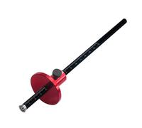 HEEPDD Calibro per Marcatura Ruota Regolabile, Strumento per Tracciare Legno in Lega di Alluminio con Manopola Zigrinata, Ideale per Marcatura Lavorazione del Legno e Riparazioni di Mobili