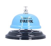 HEEPDD Campanello di Chiamata di Servizio Rumoroso con Base Antiscivolo, Campanello da Scrivania in Acciaio Inossidabile per Assistenza di Servizio per L'home Office della Reception (BLUE)