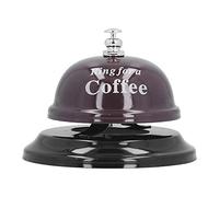 HEEPDD Campanello di Chiamata di Servizio Rumoroso con Base Antiscivolo, Campanello da Scrivania in Acciaio Inossidabile per Assistenza di Servizio per L'home Office della Reception (BLACK)