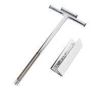 HEEPDD Campionatore del Suolo, Kit di Test con Eiettore Tubolare a T, Strumento di Campionamento in Acciaio Inox per Fattoria, Prato e Giardino