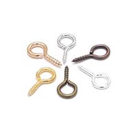 HEEPDD Canci per Occhio da 200 Pezzi, Ganci per Occhio Robusti a Mano in Metallo Premium per Gioielli Fai -da -te Che Producono Nan (#7)