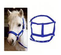 HEEPDD Capezza per Vitello per Mucca, Regolabile, in PP, per Bestiame, per Mucche, Capre, Asini, Cavalli, Cinghia Resistente agli Strappi, Colori Vivaci per Una Rapida Identificazione (Blue)