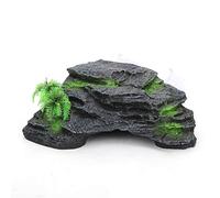 HEEPDD Casa per Tartarughe in Resina Artificiale con Caverna per Rettili, Piattaforma Galleggiante dall'aspetto Naturale per Acquari e Terrari, Perfetto per Tartarughe e Lucertole, Dimensioni