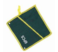 HEEPDD Cassetta degli Attrezzi Portatile Custodia Arrotolabile per Attrezzi in Tela, 25 Tasche, Verde, Borsa Organizer per Chiave Inglese Portatile, 26,4x19,5 Pollici per Riporre la (6PCS)