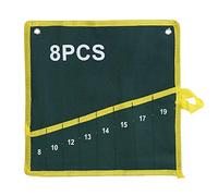 HEEPDD Cassetta degli Attrezzi Portatile Custodia Arrotolabile per Attrezzi in Tela, 25 Tasche, Verde, Borsa Organizer per Chiave Inglese Portatile, 26,4x19,5 Pollici per Riporre la (8PCS)