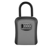 HEEPDD Cassetta di Sicurezza per Chiavi con Montaggio a Parete, Custodia per Chiavi con Serratura a Combinazione in Alluminio, Organizer Sicuro e Impermeabile per la Casa, Uso Esterno per Famiglie e