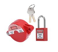 HEEPDD Cassetta di Sicurezza per Valvole del Contatore dell'Acqua, Materiale in Acciaio ABS, Diametro 6 Mm, Blocco Sicuro della Valvola del Gas Liquefatto e dell'Acqua per Uso Domestico