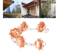 HEEPDD Catena di Pioggia di Rame 3,28 Piedi Elegante Design di Fiori Alternativa di Grondaia Resistente alle Intemperie per Il Drenaggio del Tempio del Giardino del Cortile (Petalo a Forma)