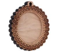 HEEPDD Catene Chiave 5pcs Vassoio a Sospensione in Bianco, Marrone Placcata, Base Rotonda da 25 Mm per Gioielli Personalizzati, Resina, Materiali Artigianali Fatti a Mano