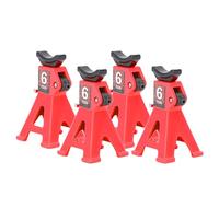 HEEPDD Cavalletto RC, Mini Jack Cavalletto in Lega di Alluminio Confezione da 4 Altezza Regolabile da 21 X 21 X 36 a 53 Mm, Display per Auto in Compatta e Strumento di Manutenzione per Auto RC SCX24