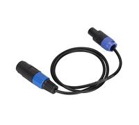 HEEPDD Cavo per Altoparlante da Femmina a Maschio PVC 4 Core Speakon Prolunga 1 M 3,3 Piedi Connettore con Blocco a Molla per Amplificatore Attrezzatura DJ Monitor da Studio Subwoofer