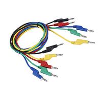 HEEPDD Cavo per Test con Spina a Banana Doppia Ad Alta Tensione, Filo in Rame da 1 M, da Utilizzare per Cavi e Sonde per Test Elettrici e di Laboratorio