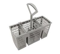 HEEPDD Cestino per Lavastoviglie, Supporto per Utensili in Plastica Organizzatore Multifunzionale per la Maggior Parte del Modello di Argento per la Lavastoviglie per le Forche