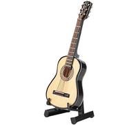 HEEPDD Chitarra in Miniatura, Mini Modello di Chitarra in Miniatura in Legno da 10 cm con per Chitarra Modello di Display Mini Ornamenti per Il di Compleanno del Festival