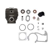 HEEPDD Cilindro per Motosega Gruppo Cilindro per Motosega per MS360 036 PRO 034 Set Completo in Lega 16 Pezzi Pistone per Facile da Installare