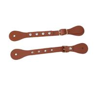 HEEPDD Cinturini per Speroni Regolabili Stile Vintage, Pelle Sintetica con per Uomini e Donne da Cowboy, Attrezzatura Equestre da 22 Cm (Brown)