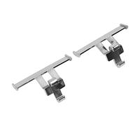 HEEPDD Ciondoli con Zoccoli per Scarpe, Decorazioni con di Coda, Materiale ABS, Accessori Carini per Scarpe con Buchi e Pantofole, 9 G, Confezione da 2 necessità Quotidiane (Argento elettrolitico)