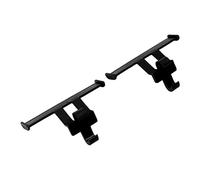 HEEPDD Ciondoli con Zoccoli per Scarpe, Decorazioni con di Coda, Materiale ABS, Accessori Carini per Scarpe con Buchi e Pantofole, 9 G, Confezione da 2 necessità Quotidiane (BLACK)