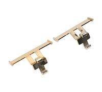 HEEPDD Ciondoli con Zoccoli per Scarpe, Decorazioni con di Coda, Materiale ABS, Accessori Carini per Scarpe con Buchi e Pantofole, 9 G, Confezione da 2 necessità Quotidiane (Placcato oro)