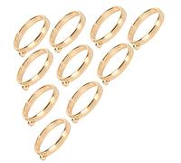 HEEPDD Ciondoli Rotondi con Cornice Cava, Materiale in Lega, 10 Castoni Aperti per Forniture per la Creazione di Gioielli Fai da Te, Perfetti per gli Appassionati di Artigianato (KC Oro)