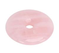 HEEPDD Ciondolo a Cerchio di, Collane con Ciondolo Collana per Donna Uomo, Gioielli in Pietra Curativa da Indossare Ogni Giorno, di Rotondo Rosa per Compleanno San Anniversario Cerchio di