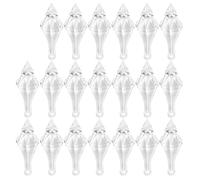 HEEPDD Ciondolo con Perline a Punta in Acrilico, Pendenti Pendenti in Trasparente per Decorazioni Domestiche Fai-da-te, Prismi per Lampadari a Goccia da 20 Pezzi per Progetti Natalizi e Artigianali