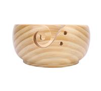 HEEPDD Ciotola di Filo in Legno Ciotola di Filato di Tessitura, Scatola di Stoccaggio Leggera per Ricamo per Maglieria all'uncinetto Porta di Conservazione con Slot Filo Impedisci di Scivolare Nan