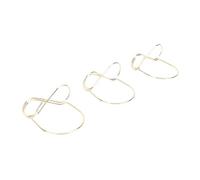HEEPDD Clamp/Holder del Numero di Tavolo da 16 Pezzi, Supporto per Carta di Ferro Robusto con Design a Doppio Anello per Matrimoni e Ristoranti (GOLD)
