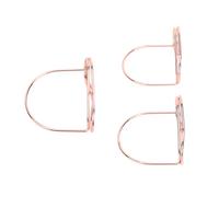 HEEPDD Clamp/Holder del Numero di Tavolo da 16 Pezzi, Supporto per Carta di Ferro Robusto con Design a Doppio Anello per Matrimoni e Ristoranti (oro rosa)