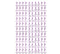 HEEPDD Clamp/Holder di Carta a Forma di Lampadina, Clamp/Holder Decorative in Metallo per Scrapbooking, Forniture di Uffici Divertenti Unici per Studenti, 100 Pezzi (PURPLE)