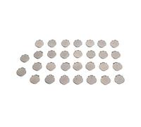 HEEPDD Clamp/Holder di Ciuccio Rotondi in Metallo da 30 Pezzi, Acciaio Inossidabile, Prevenzione, Superfici Elettroplate, Resistenti all'usura, Fai -da -te, Porta Giocattolo, Bavaglini o