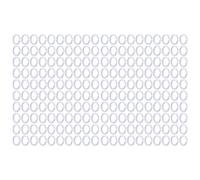 HEEPDD Clamp/Holder per Becco di Pollo, Robusto Anello Elastico per Bocca di Pollo in Plastica PP, 200 Pezzi di Accessori per Becco di Gallo per l'allevamento di Pollame (#4)