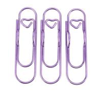 HEEPDD Clamp/Holder per Penna in Acciaio Inossidabile da 30 Pezzi, Supporti in Metallo per Notebook, Clamp/Holder di Presa Resistenti e Sicure per Pianificatori e Uso in Ufficio (PURPLE)