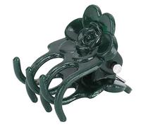 HEEPDD Clamp/Holder per Piante da Giardino 200 Pezzi Supporto per Stelo di Fiori a Forma di Rosa per Strumento di Fissaggio per Pali di bambù (Green)