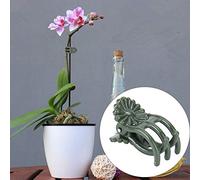 HEEPDD Clamp/Holder per Piante, Set di Clamp/Holder di Fissaggio in Plastica per Orchidee e Fiori, Morsetti di Supporto da Giardino da 100 Pezzi, Ideali per Serra e Cortile (#1)
