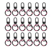HEEPDD Class Artigli di Aragosta 18pcs, di Portachiavi in metallo Robusti con Rotazione a 360 ° per Gioielli Che Producono Accessori per Sacchetti Artigianali e Decorazioni (BLACK)