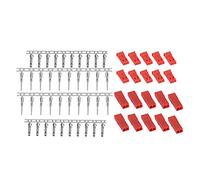 HEEPDD Connettore Pin Maschio Femmina JST, Accessorio Modello RC in Plastica, Adatto per Batterie di Elicotteri Elettrici, Include 20 Pin per Hobbisti di Modellismo (10 paia)