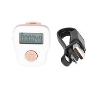 HEEPDD Contatore per Dito Contatore per Conteggio a Mano Anello in Silicone Ricaricabile Tramite USB 6 Gruppi di Dati Schermata di Blocco Design Opaco Anti-Sudore con Pulsante di