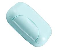 HEEPDD Contenitore di Sapone da Viaggio, Porta Sapone Portatile a Perdita per Campeggio per il Bagno all'aperto Viaggiando 4.72x3.15x1.77in NAN (BLUE)