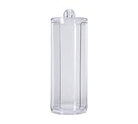 HEEPDD Contenitore per Articoli Scatola per Bastoncini di Cotone Acrilico con Coperchio, Supporto per Custodia Trasparente per Dischetti di Cotone per Trucco, Organizer per Cosmetici, Forniture per